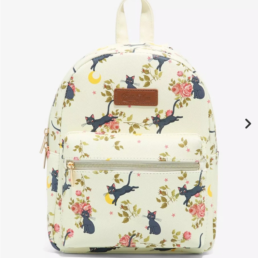 Loungefly sailor moon Luna floral mini backpack